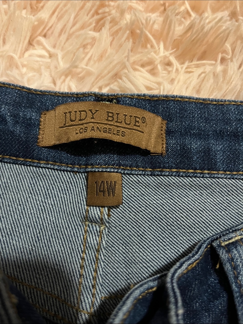 Judy Blue Dark Blue Retro Wide Leg Jeans - Picture 4 of 7